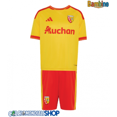 Maglie da calcio RC Lens Prima Maglia Bambino 2026-27 Manica Corta + Pantaloni corti)